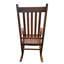 Chaise berçante de balcon pour adultes en bois franc - Matériau bois franc massif Assise large et confortable Accoudoir à dossier à lattes solide et stable Assemblage simple avec inclus
