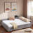Upholstered Daybed With Trundle And Usb-476948396