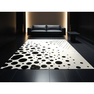 Machine Washable Penola Minimalist Geometric Rug in Beige – Binding