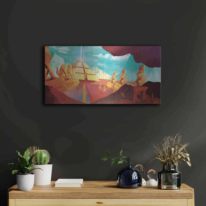 «Low Poly Pyramid» par Jonathan Lam, H 12 po x l 24 po
