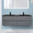59'' Double Bathroom Vanity with Resin Top