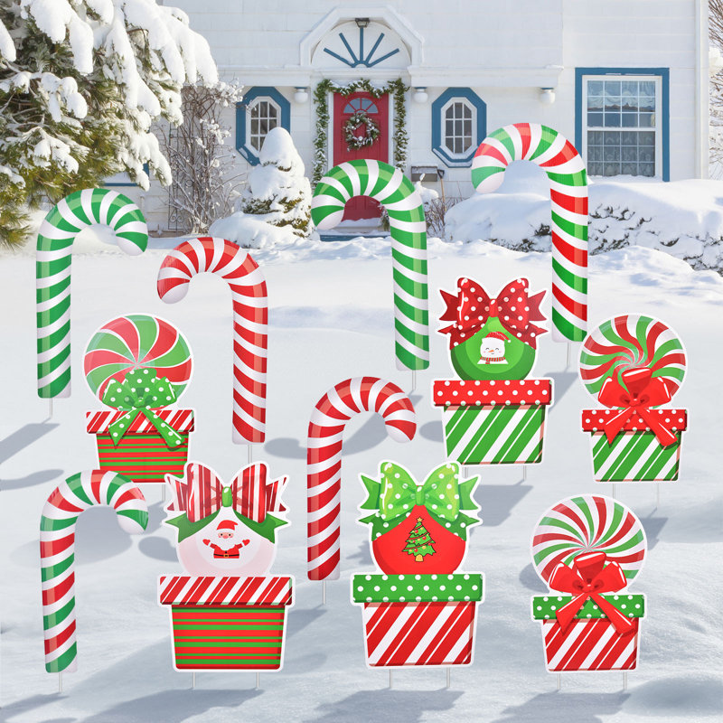 Piquet de jardin Christmas Candy Cane