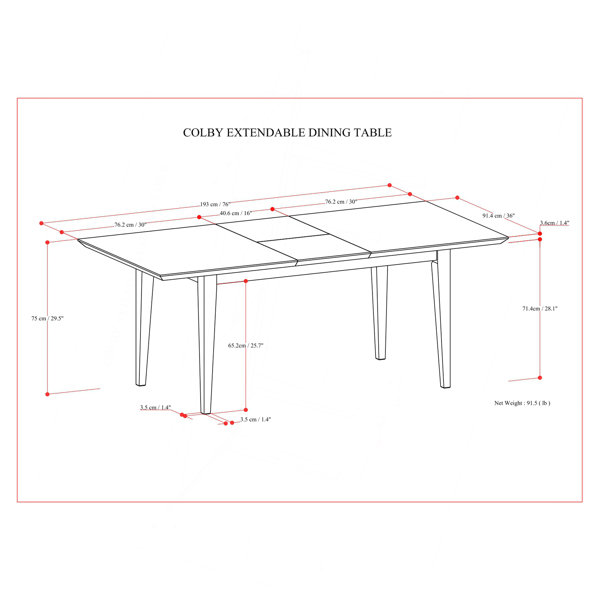 Dimensions du produit