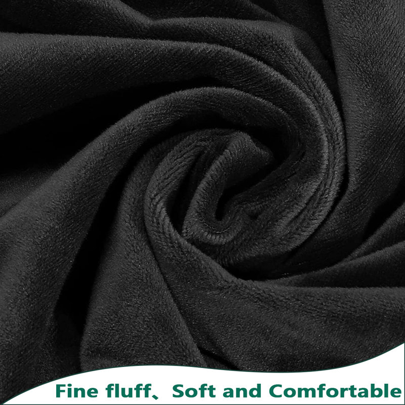 Housse pour canapé de coin Elastic, Noir, H 38 po x l 58 po x P 43 po