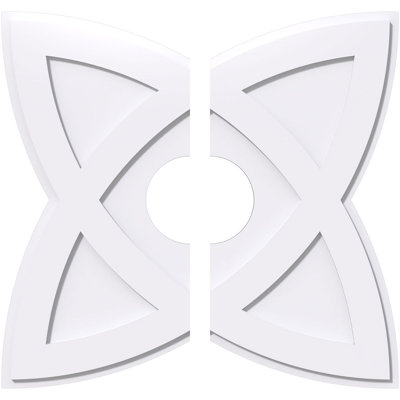 Médaillon de plafond contemporain en PVC de qualité architecturale de 30 po x P 7 po x P 11 1/4 po x P 1 po Cosmo