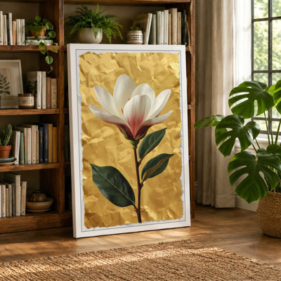 Single Bloom Study Botanical 1 Piece Wrapped Canvas Wall Art