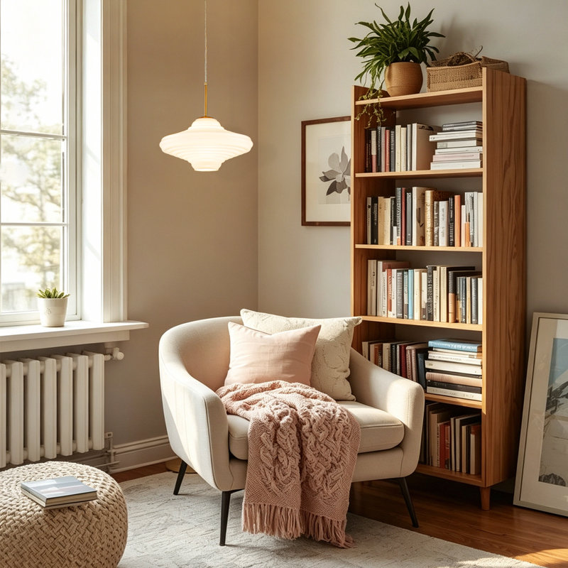 Luminaire suspendu 14 po Mid-Century
