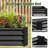 6x3 Ft Galvanized Steel Raised Garden Bed Kit - 1ft High, Outdoor Metal Planter Box for Vegetables, Herbs, Flowers & Plants | Easy Assembly, Rust-Resistant, Durable，set of 5-856242117-856242119