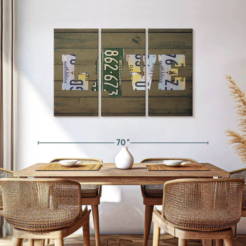 MS State Love, 36" H x 57" W