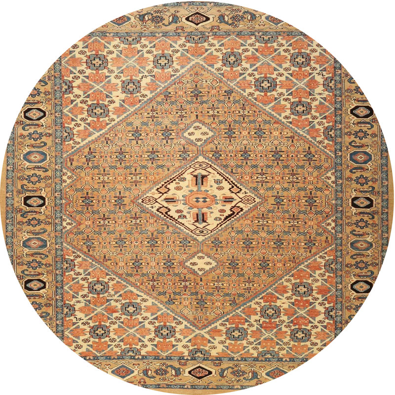 Oriental Indoor Rug, Round 4'
