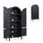 71 Inch Tall Arched Cabinet, 5-Tier Arched Kitchen Pantry Cabinet With Doors & Shelves-280806217