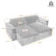 Berlare 2 - Piece Upholstered Corduroy Modular Sectional Sofa – Fully Compressed, No Assembly Required-2074165481