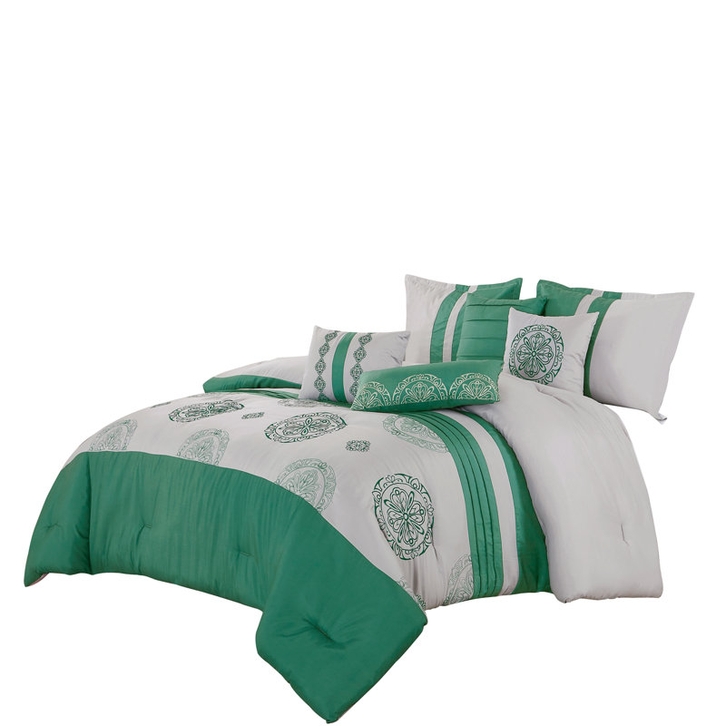 Ensemble d'édredon 7 pièces Bluma Luxury, Édredon de très grande taille et 6 pièces suppl