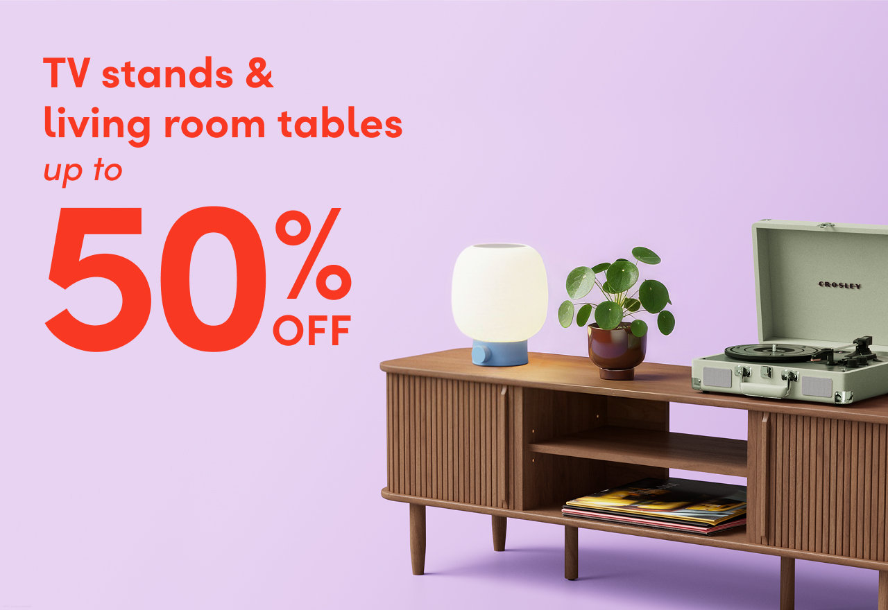 TV stand & living room table sale