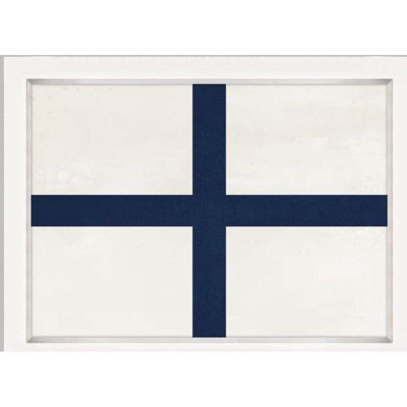 Nautical Flag XI Print by Barclay Butera, 24" H x 32" W x 1.5" D, Outdoor