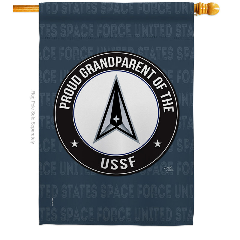 Double Sided 40 in. H x 28 in. W Polyester House Flag
