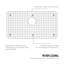 Grille d'évier de cuisine en acier inoxydable Whitehaus pour évier modèle WHNAP3218
