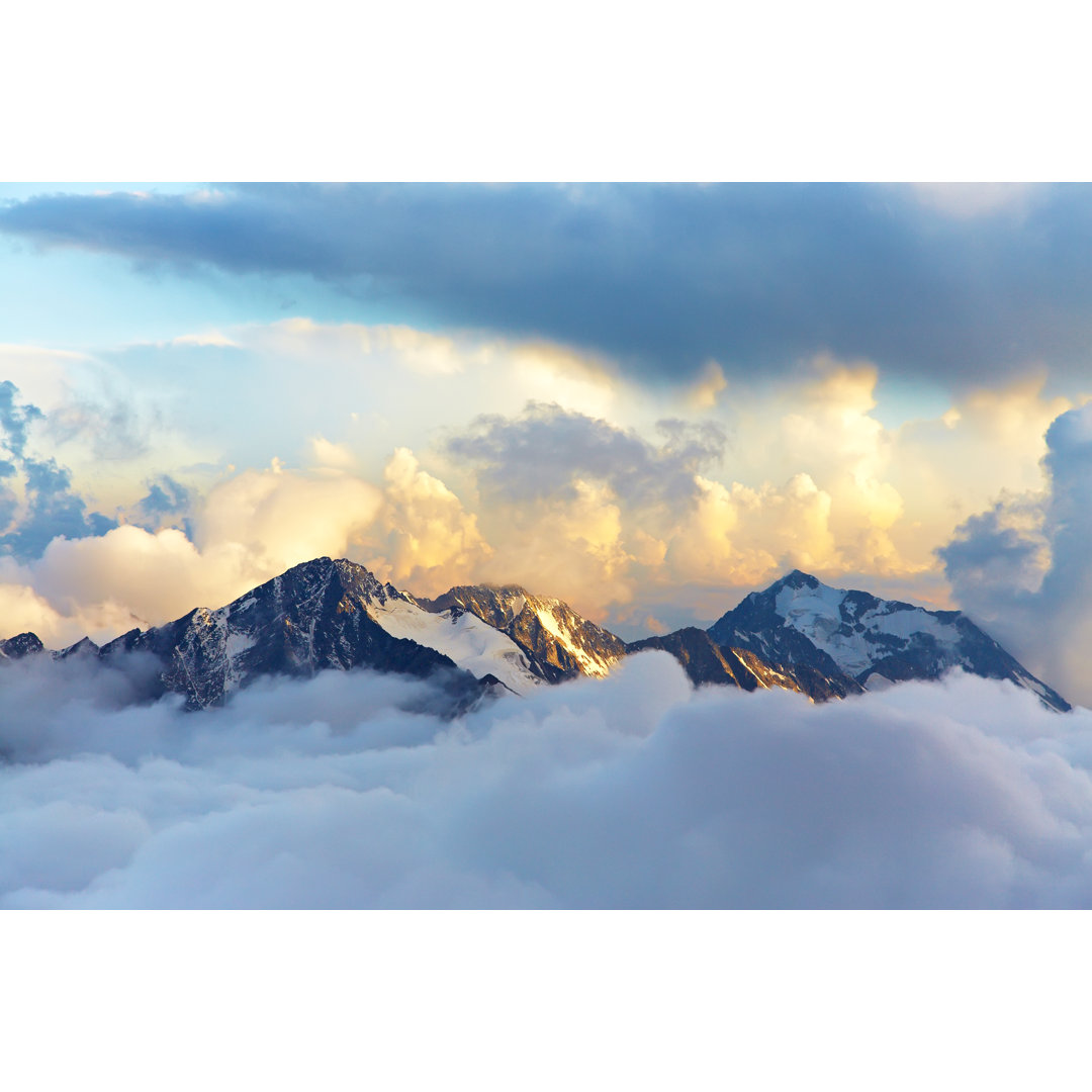 Leinwandbild Alpine Mountain Landscape