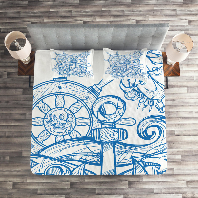 Coastal Polyester Coverlet