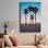 «Santa Monica Palm», reproduction de photo sur toile tendue