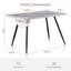 Ernst 120/150cm Nordic Metal Base Rectangular Manufactured Wood Dining Table-607128673-644514885