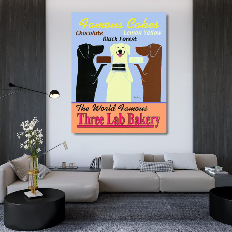 Three Lab Bakery, H 46 po x l 36 po