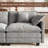 George 76.8" Chenille Modular Sectional Sofa-355168149