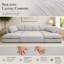 7 Seater Corduroy Sofa Bed-2048767247