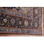 Tapis bleu marine à motif floral persan Kashmar noué à la main 10 x 13