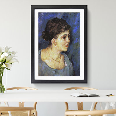 Woman in Blue by Vincent Van Gogh - Picture Frame Painting