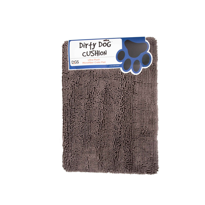 Coussin pour chien DGS Pet Products, gris, Petit (l 24 po x P 19 po x H 2,5 po)