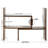 Expandable Wood Desktop Bookshelf Desktop Organizer Office Storage Rack Wood Display Shelf, Counter Storage Rack Top Bookcase - Freestyle Display Natural Stand Office Supplies Desk Organizer