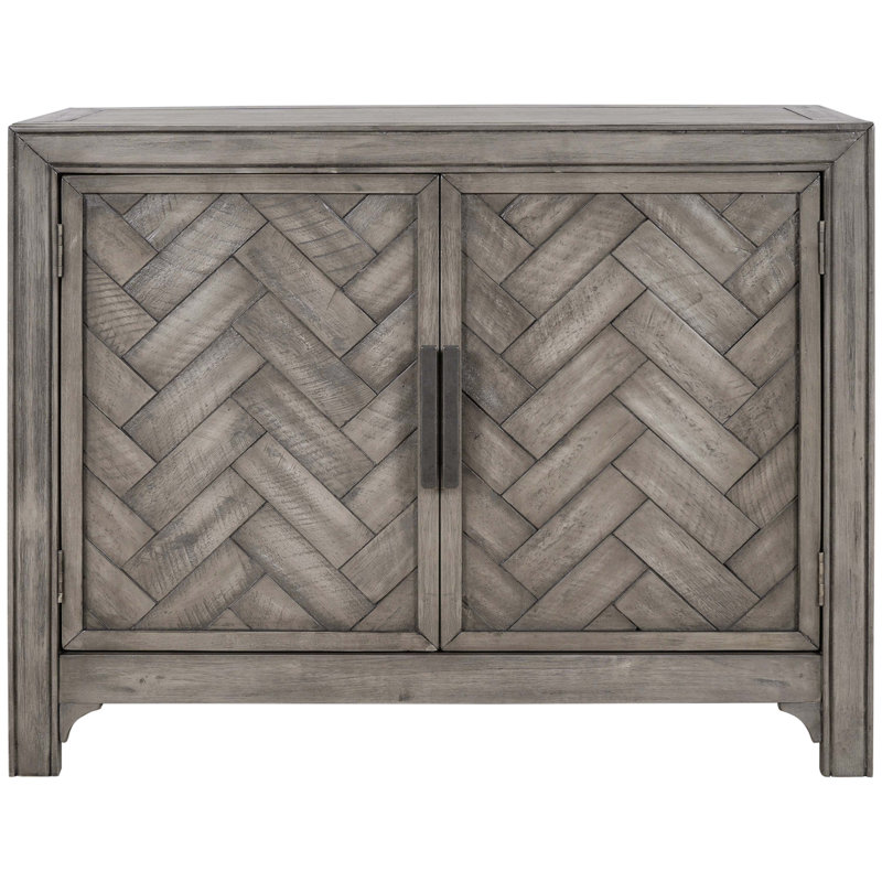 40'' Modern Cabinets with Unique Design Doors with 1 Adjustable Shelves,Suitable for Multiple Rooms Such as Living Room and Study Room