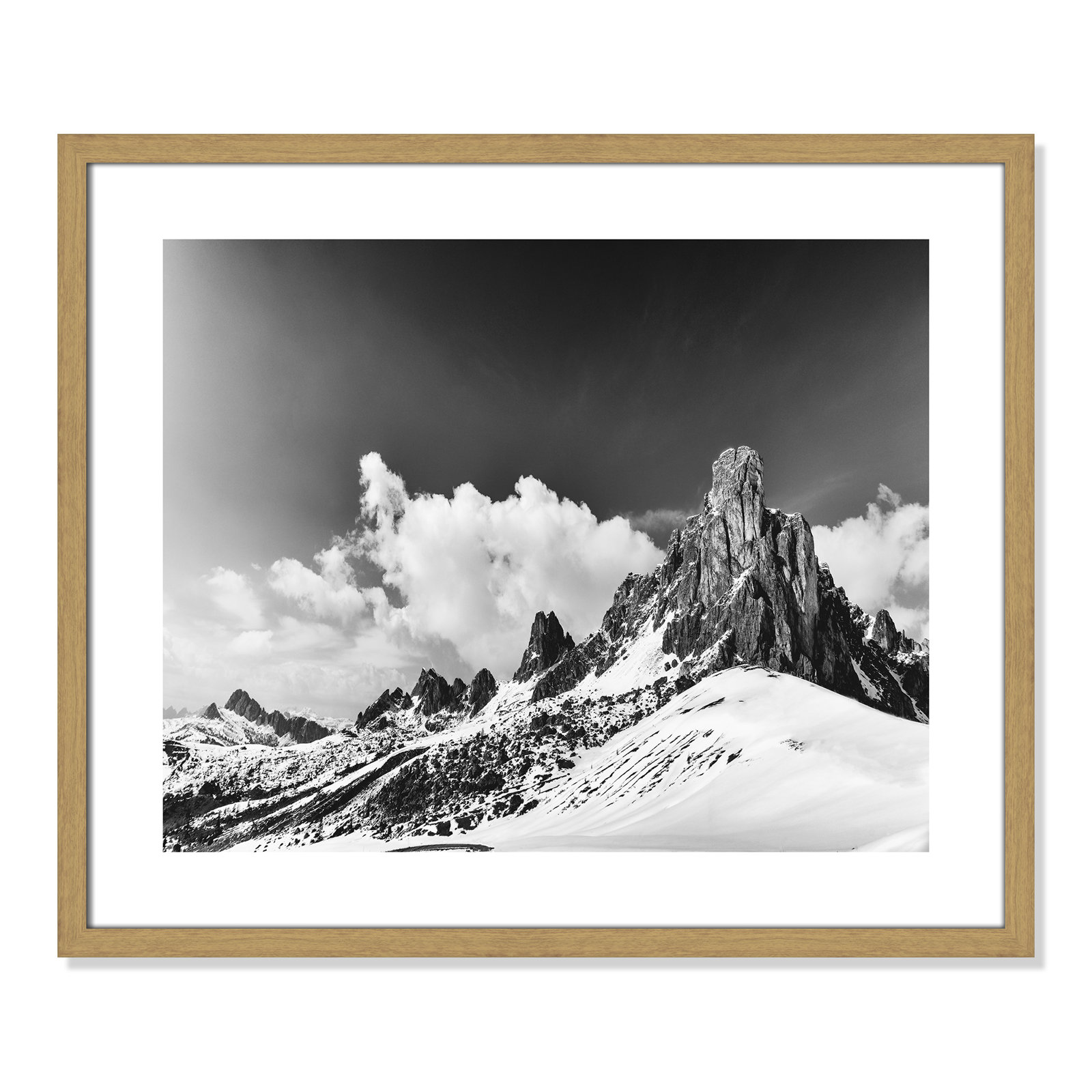 Dragon's Tail by Lars Van De Goor, 21.5" H x 25.5" W x 0.75" D, Natural Framed