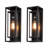 Rasharkin Classic 18'' H 1-Light Outdoor Wall Sconce, Black Metal Frame-1316760483-1308433313-1283845675