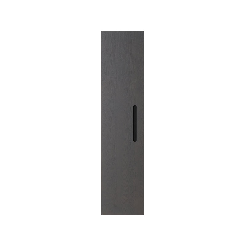 Boler 13" Wall Mounted Side Cabinet, Charcoal