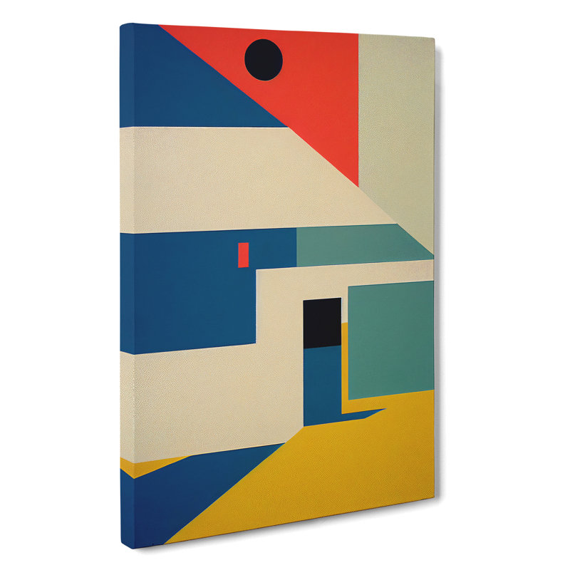 Art Deco Beach - Wrapped Canvas, 50cm H x 35cm W x 3cm D