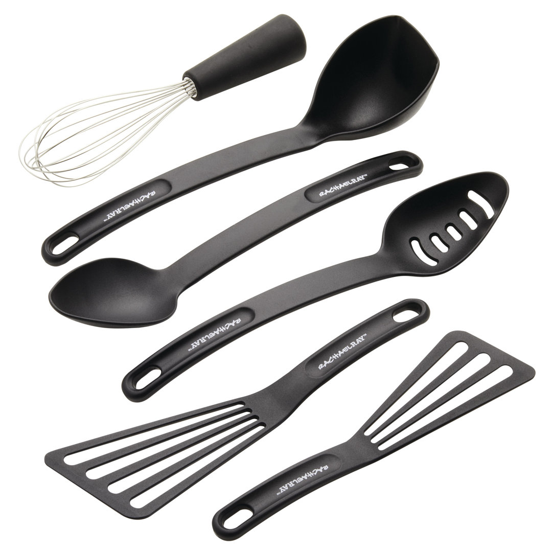 Rachael Ray Tools And Gadgets Kitchen Utensil Set, 6-piece, Black Rachael Ray