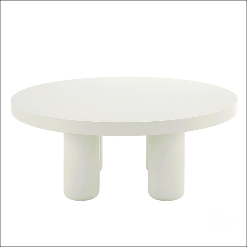 Table basse à finition blanche