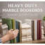 Serre-livres en marbre naturel champagne
