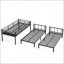 Detachable Metal Triple Bunk Bed for 3, Space-Saving Design with Shelf and Table, Ideal for Kids and Guests, Black