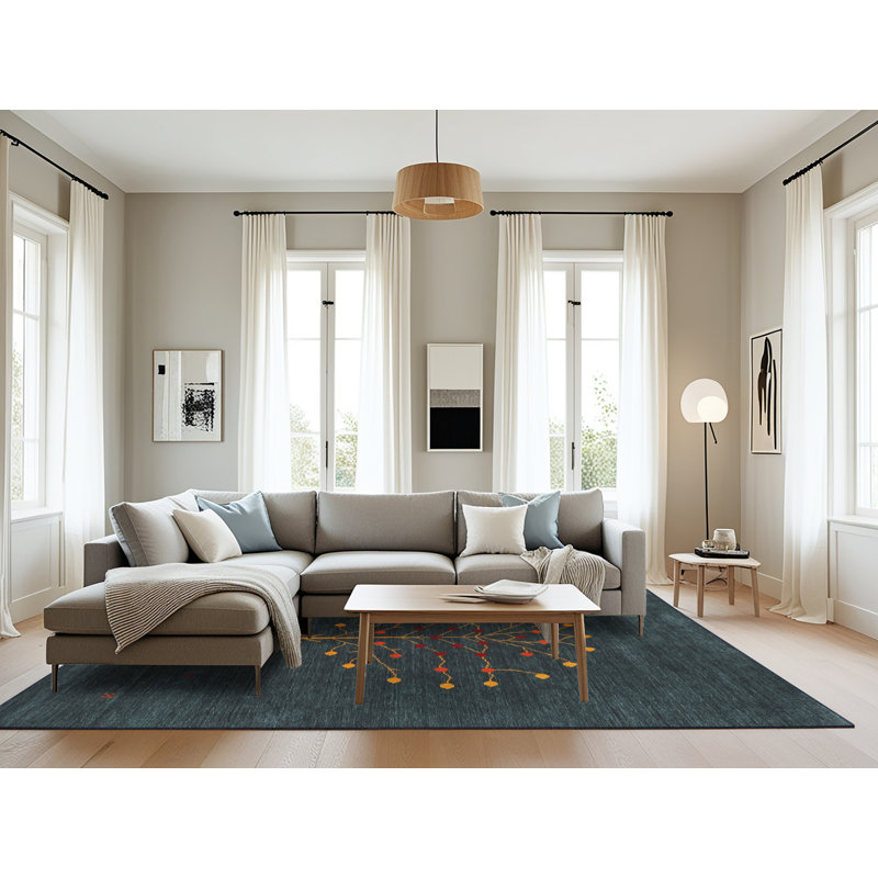 Tapis noir Melvindale, Rectangle 8 pi x 10 pi