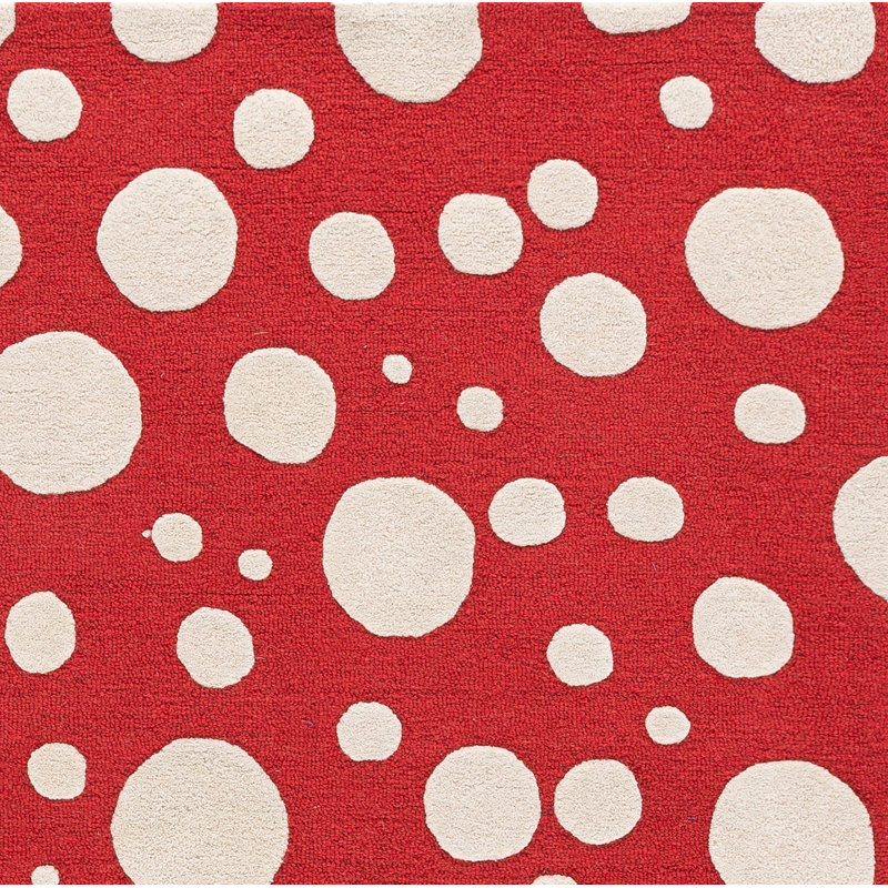 Tapis rouge / ivoire Camey, Rectangle 8 pi x 10 pi