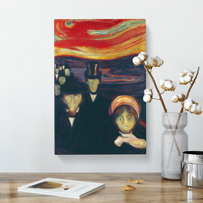 Anxiety by Edvard Munch - Wrapped Canvas, 76cm H x 50cm W x 3cm D