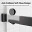 Porte de douche coulissante double semi-sans cadre, porte de douche à dérivation, porte en verre trempé Sgcc