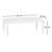 Lilah White Aluminum Coffee Table