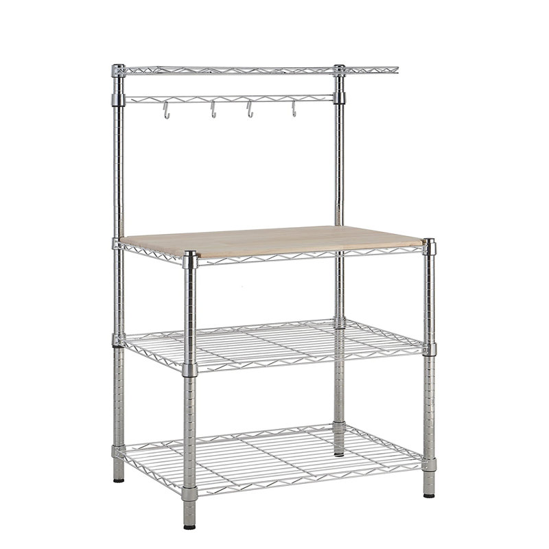 Chestertown Metal Standard Baker's Rack with Microwave Compatibility