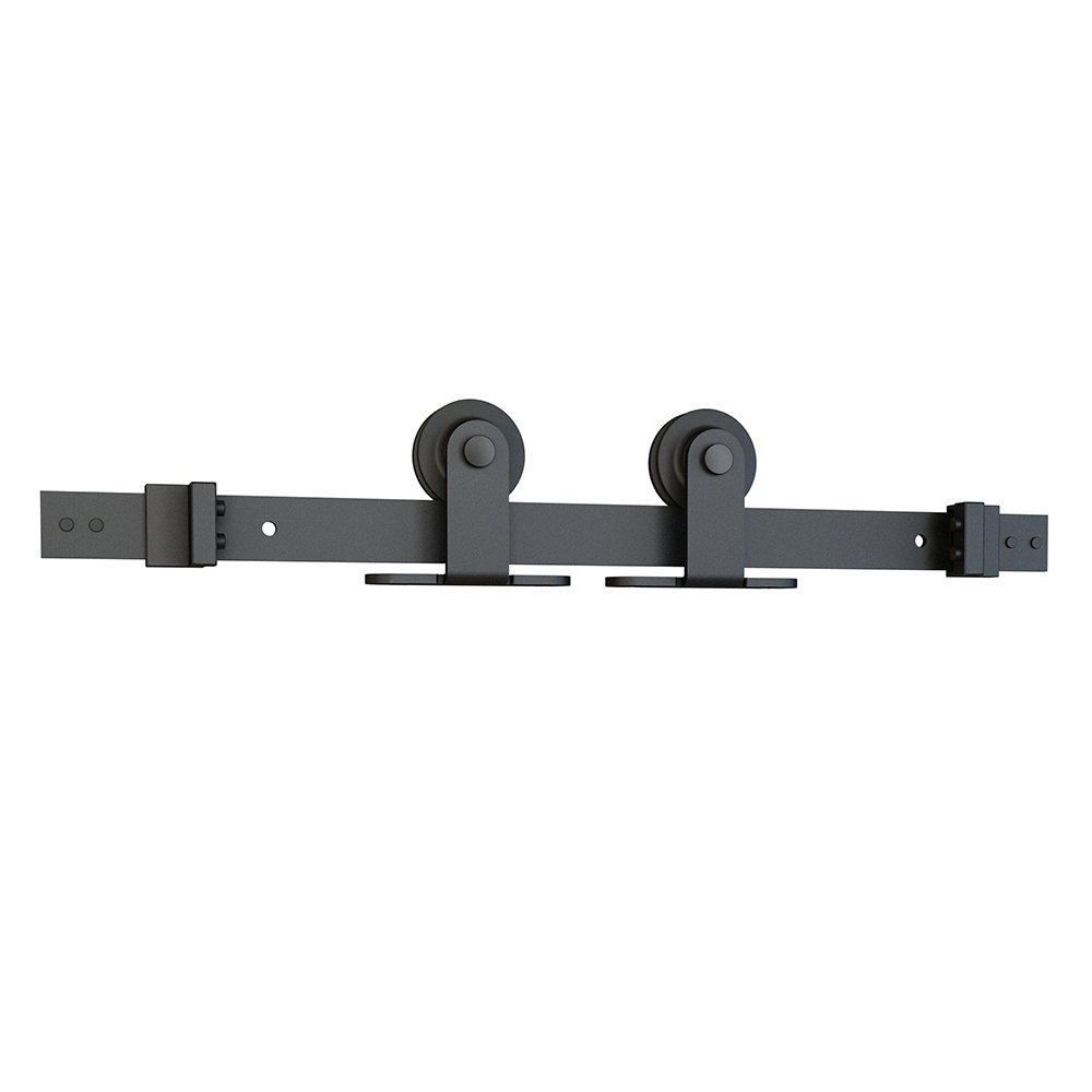 American Pro Decor Steel Sliding Rolling Barn Door Hardware Kit for ...