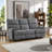 Latitude Run Nikula 74.8" Chenille Fabric Manual Reclining 3-Seater Sofa -  Comfort & Space-Saving Design