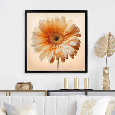 Orange Gerbera Flower V " Orange Gerbera Flower V "